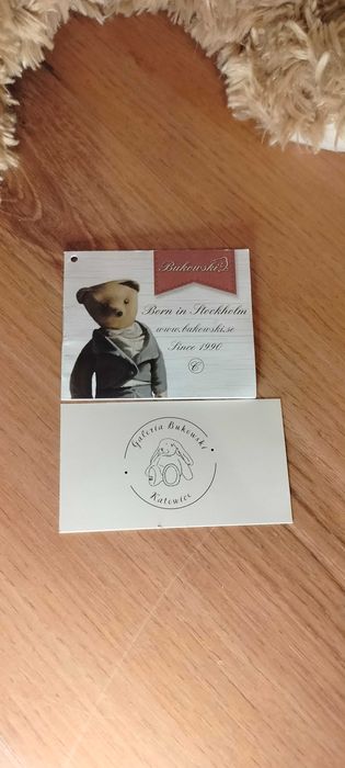 Miś Bukowski Helena maskotka handmade rękodzieło Helenka prezent Retro