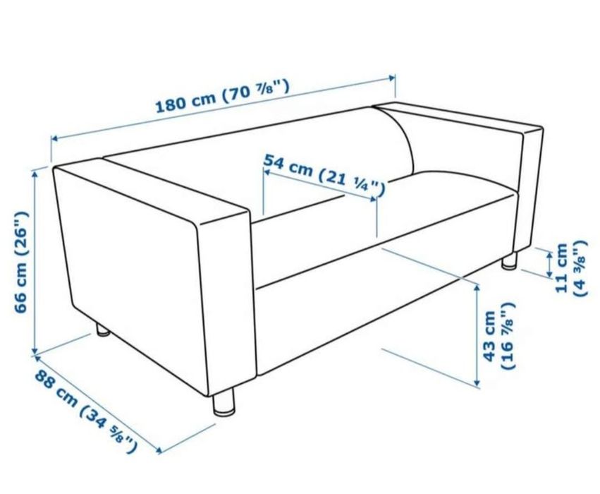 Sofá  2 lugares Liippan Ikea