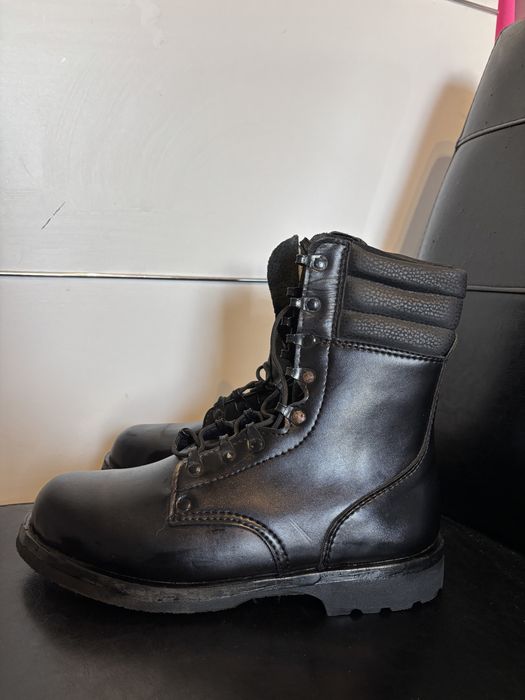 Buty wojskowe Desanty / Skoczki – czarne, skóra, rozmiar 27 (41/41.5)