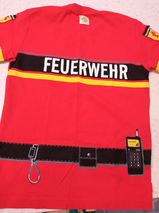 koszulka z motywem strażackim