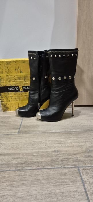 Чоботи шкіряні, розмір 36