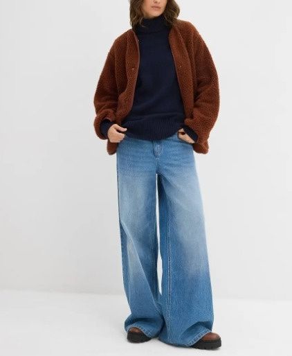 B.P.C granatowy sweter z golfem r.44/46