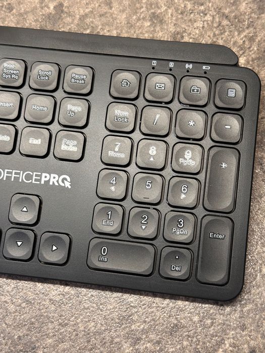 Клавіатура бездротова бесшумна OfficePro SK680 Wireless Black