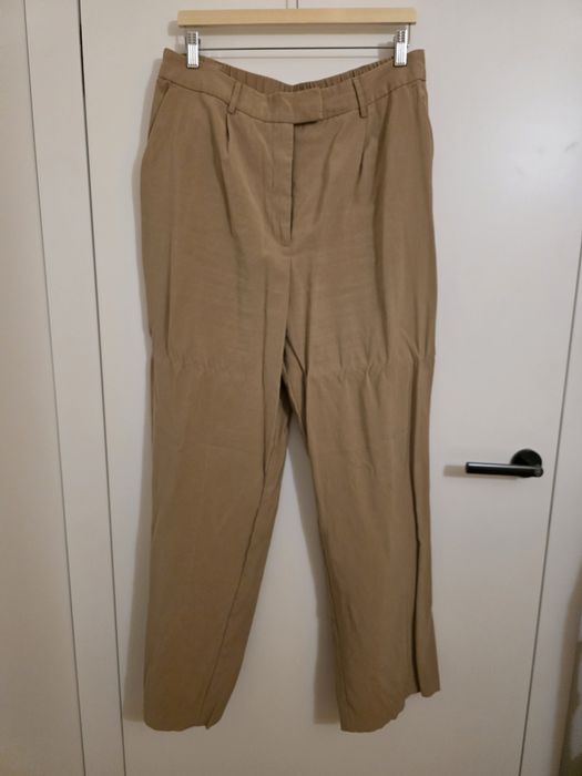 Spodnie brązowe eleganckie 44 C&A