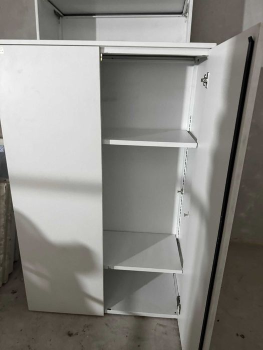 Komoda biała 100x72 komody aktowe regały biurowe metalowe Dynamobel