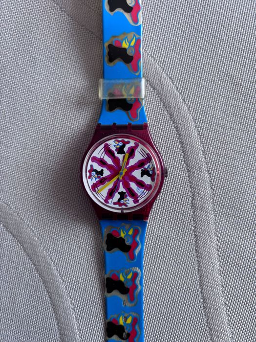 zegarek swatch kids retro prl kogut