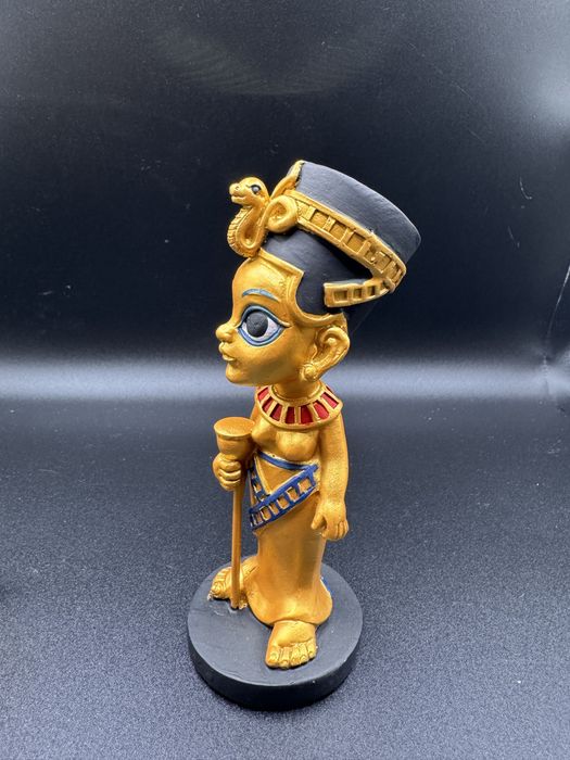 4 estátuas peças Deuses Egito Hórus, Nefertiti Bastet Sobek