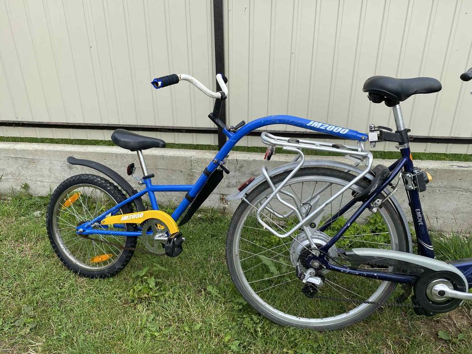 дитячий велоприцеп-(тандем)