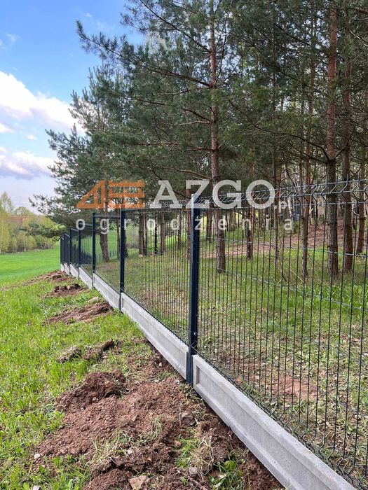 Ogrodzenie panelowe Panel 1,23 3D 1,53 2D 4mm antracyt słup płyta