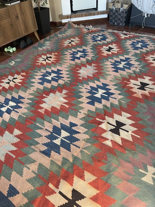 Tapete de Kilim original para sala grande
