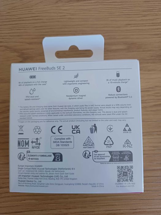 Fones Huawei FreeBuds SE 2 Branco