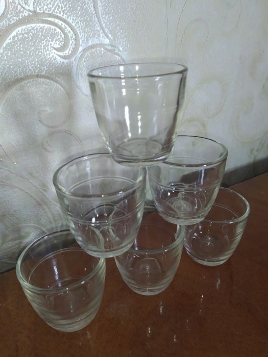 Стопки, чарки, рюмки, бочки, старовинні, класика, ретро, 70 грам, 36шт