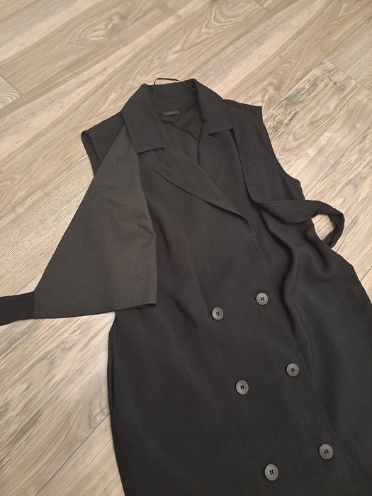 Czarna sukienka solar M/ L jak nowa gratis nowe pończochy calzedonia