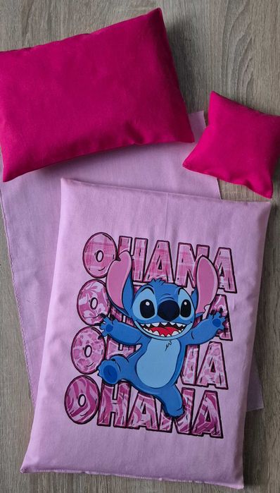 Stitch pościel dla lalki do wózka kołyski łóżeczka 4 elementy