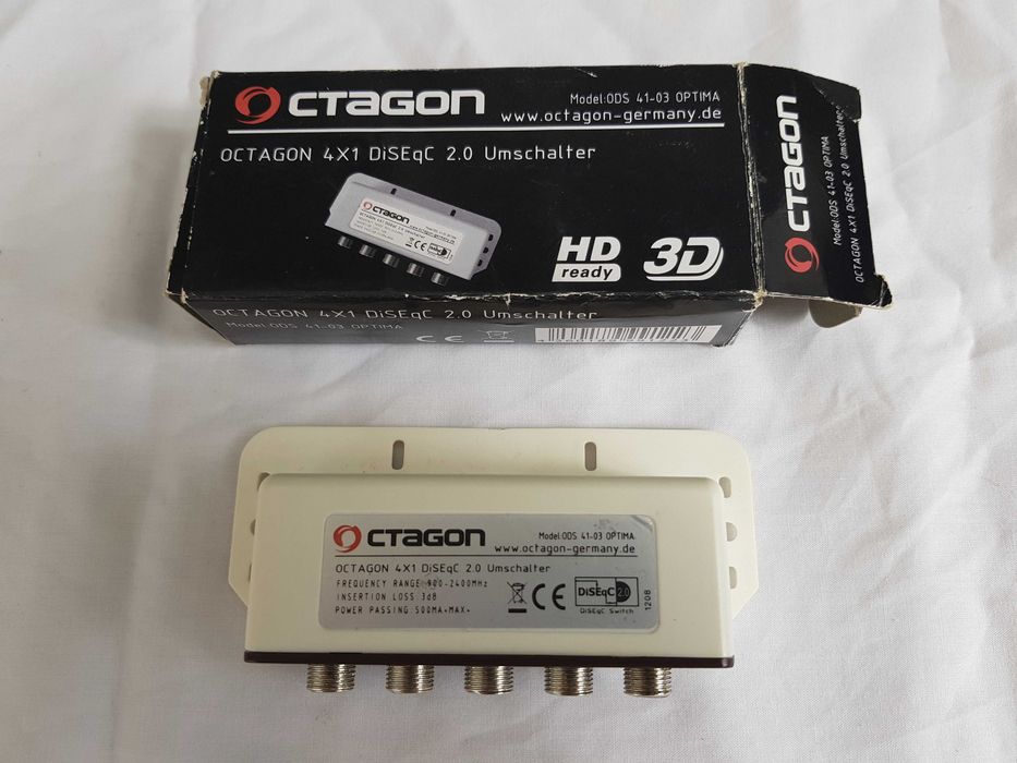 Comutador Octagon 4x1 DiSEqC 2.0 Umschalter