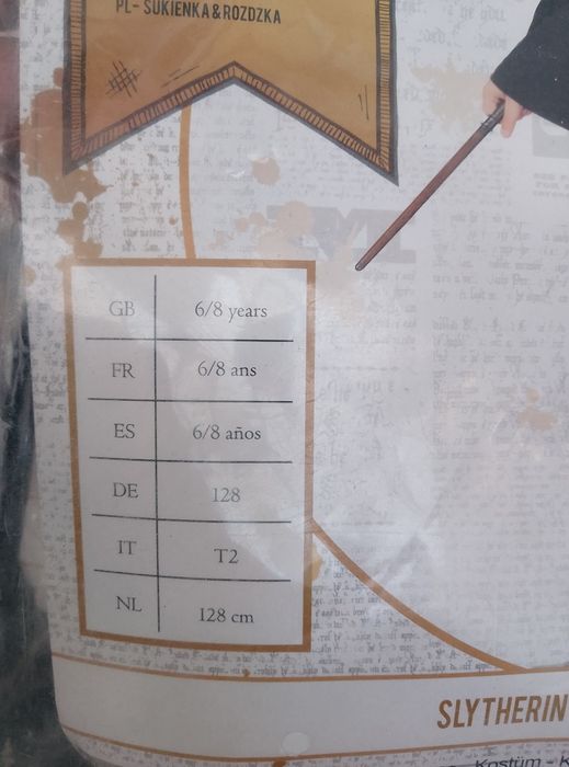 Harry Potter strój karnawałowy Slytherin