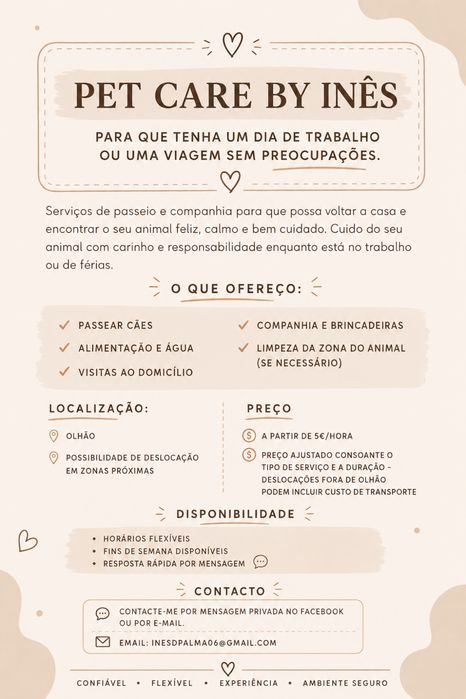 Pet Sitting em Olhao