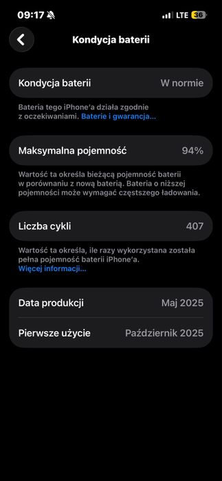 Iphone 16e kondycja 94%