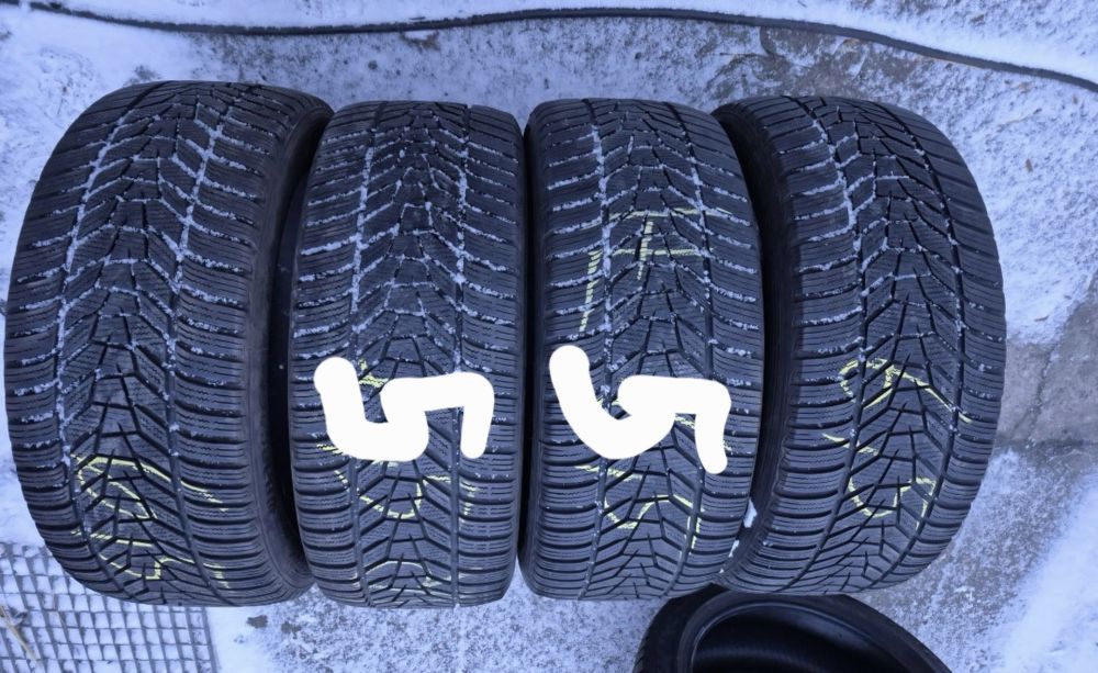 Opony zimowe Hankook 245/45r18 100v komplet  6.5mm+Gratis