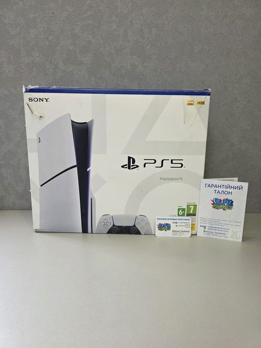 Ps5 Slim Blu-Ray Blu Ray Edition Sony Ps Playstation 5 Model CFI2008 CFI 2008 CFI 2008 SSD 1TB 1024GB Магазин 12 Місяців Гарантія