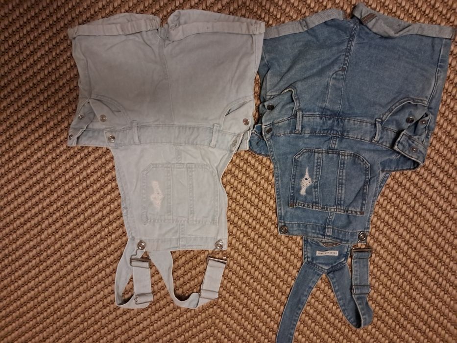Spodenki ogrodniczki jeans Reserved jak nowe krótkie 146