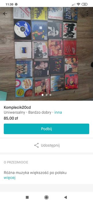 Zestaw 20plyt cd