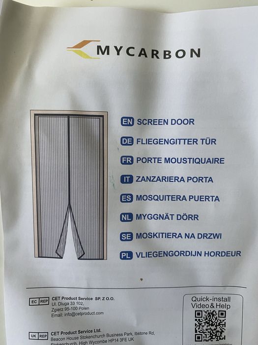 Moskitiera do drzwi 140x250 cm – łatwy montaż