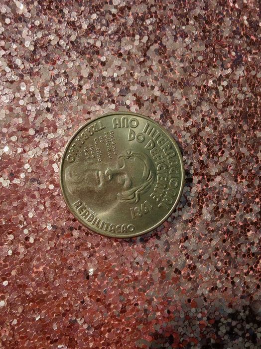 Ano Internacional das Pessoas Deficientes, moeda 25 esc.