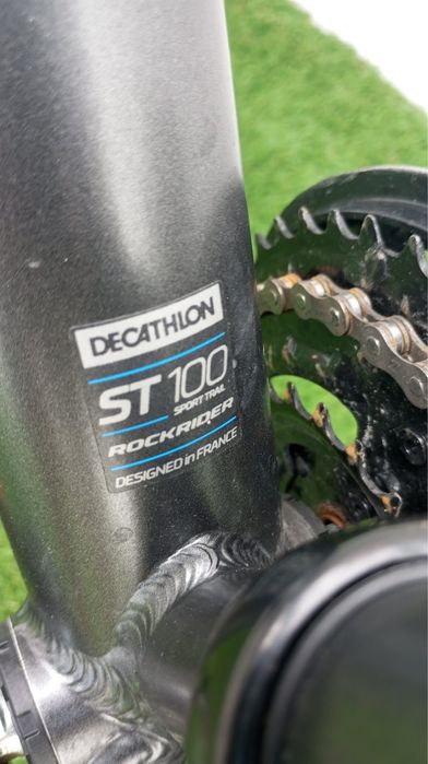 Bicileta Rockrider ST 100, Cinza,  M, roda 27