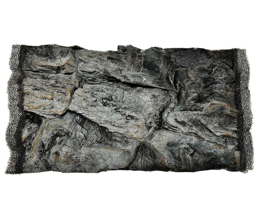 Tło Strukturalne wewnętrzne do akwarium SKAŁA SZARE 30x50 cm.
