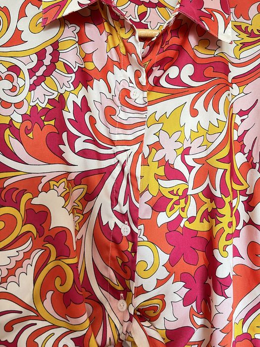 Blusa de manga comprida estampada