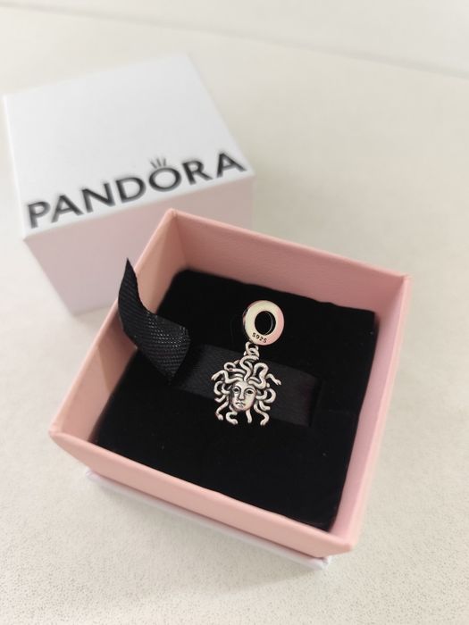 Charms meduza mitologia S925 + płatne pudełko Pandora na prezent