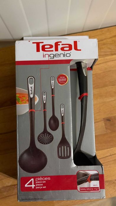 Zestaw łyżki chochla szpatułka TEFAL