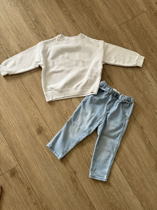 Komplet zara 92 bluza i spodnie