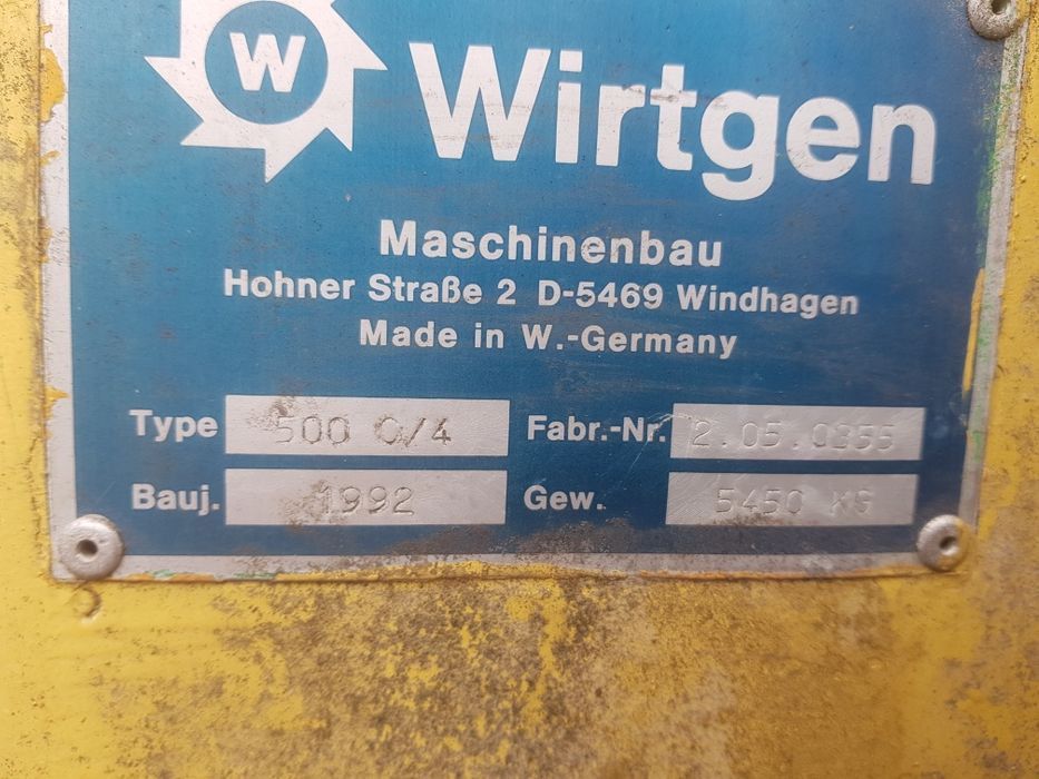 Wirtgen 500 0/4 1992 r. frezarka do asfaltu