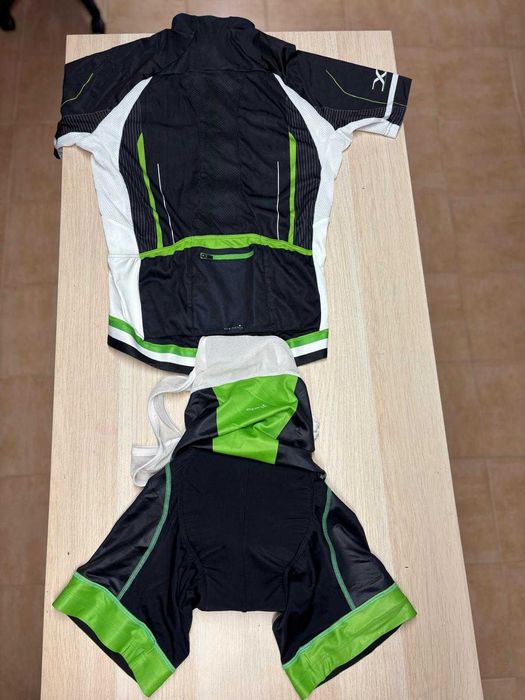 Conjunto camisola e calções com alças Btwin