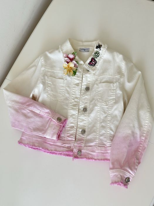 Невероятно красивый джинсовый костюм Monnalisa