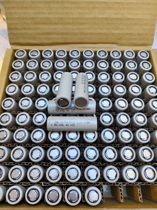 Акумулятори 2025 р. високострумові НОВІ ОРИГІНАЛ Molicel P42A 4200 mah 45 A /аккумуляторы высокотоковые инструмента транспорта шуруповерта болгарки