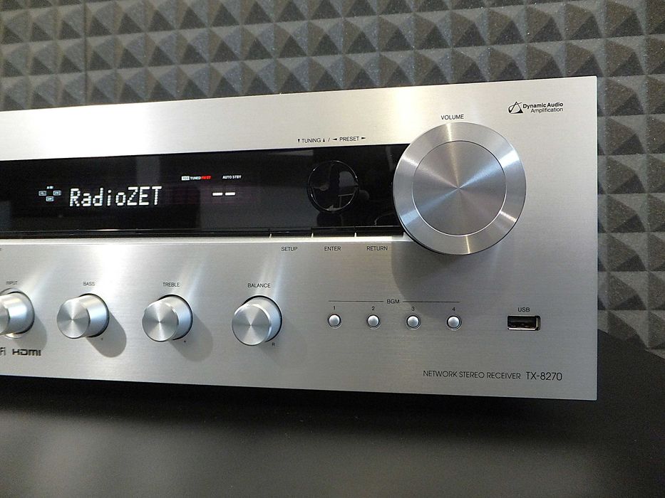 Nowoczesny amplituner stereo ONKYO TX-8270 / Wi-Fi / bluetooth / HDMI / DAB+