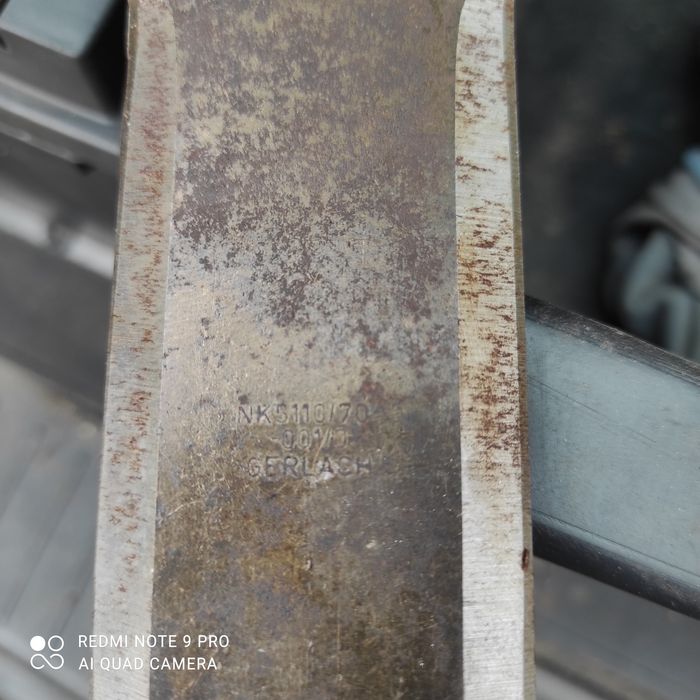 Noże do sieczkarni 173x50x4 fi 20mm 5110/70001/0 nabity jest numer