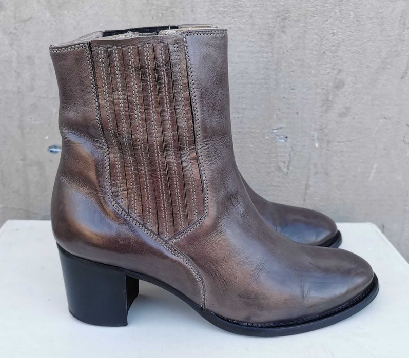 Кожаные ботинки полусапоги Navyboot 36 р. 24 см Оригинал Италия