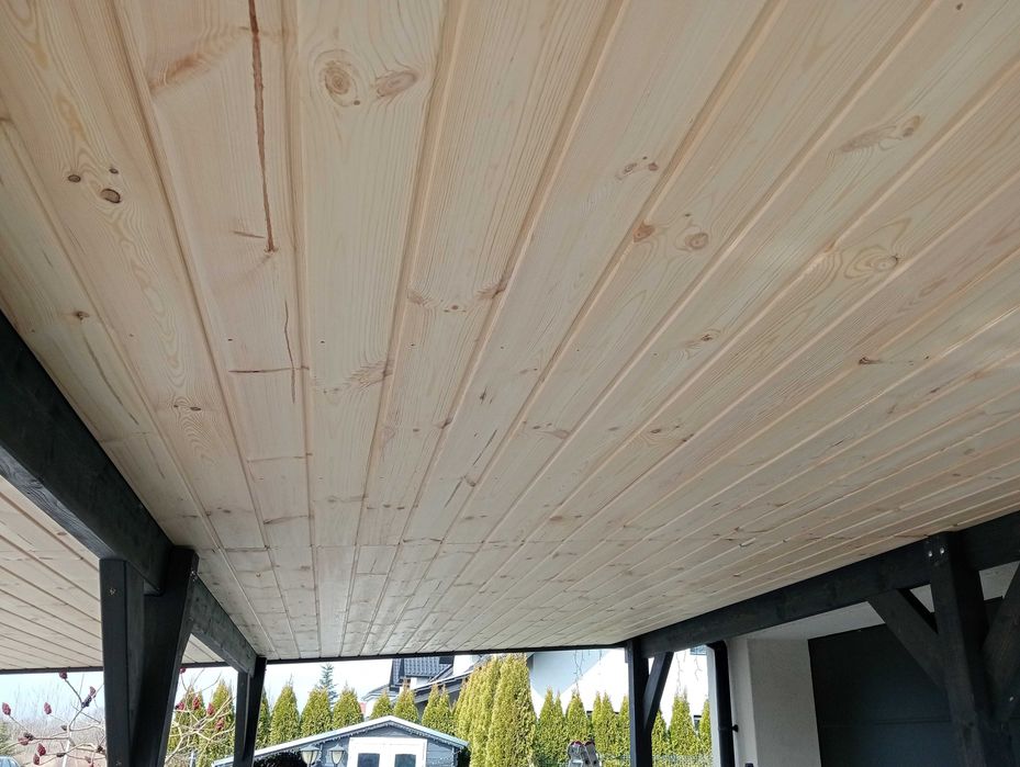 Wiata zadaszenie taras  konstrukcja drewniana  na wymiar Carport