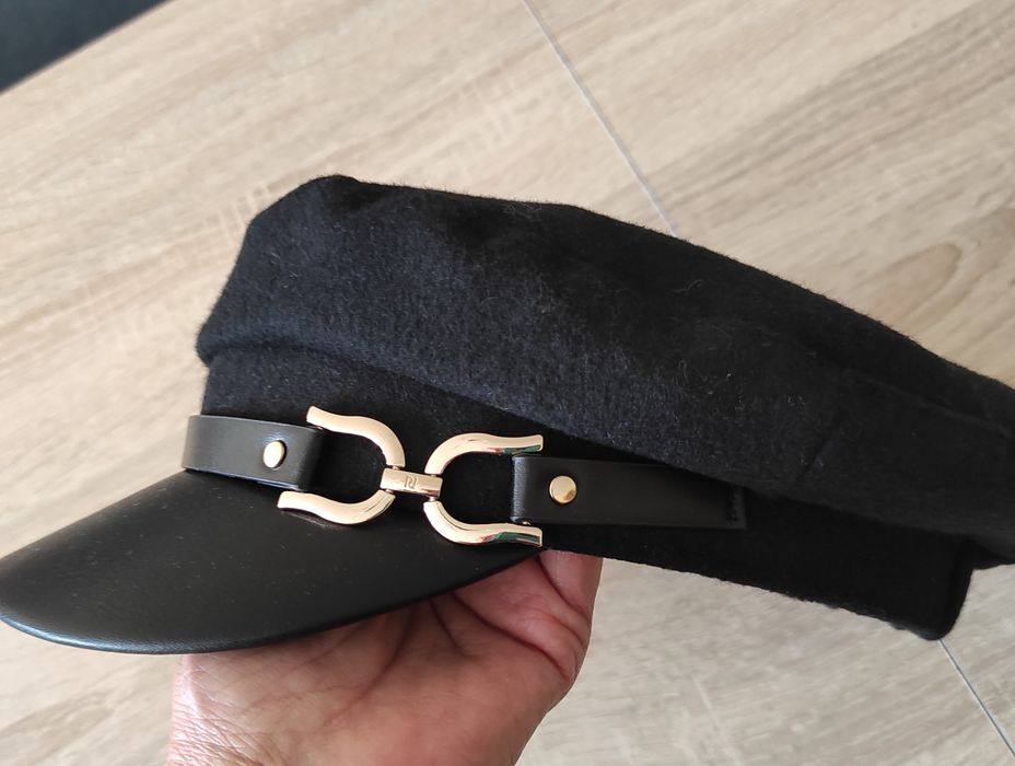 Kaszkiet z daszkiem River Island Wool rozmiar uniwersalny