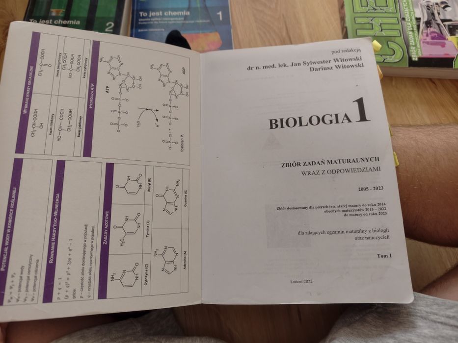 Biologia zbiór zadan dla zdających egzamin 2005 2023 tom1