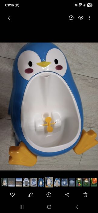 Pisuar pingwinek  i nocnik z melodyjką nowe