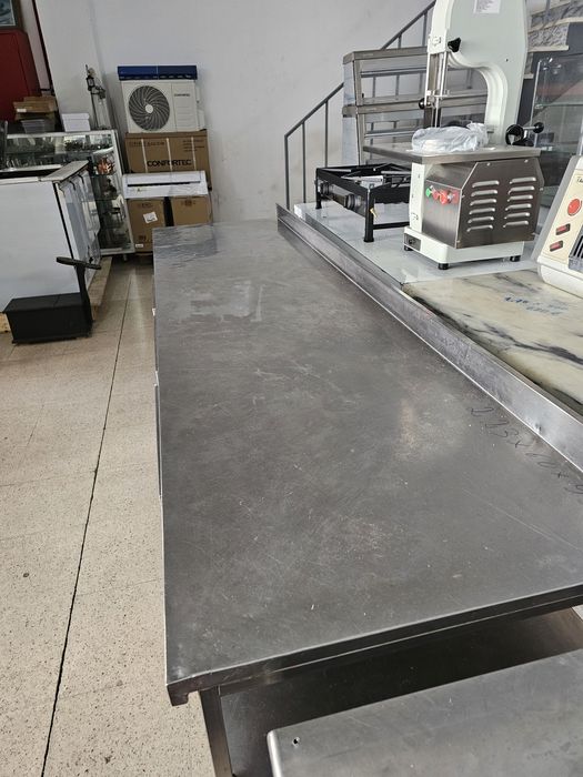 Bancada de inox refrigerada