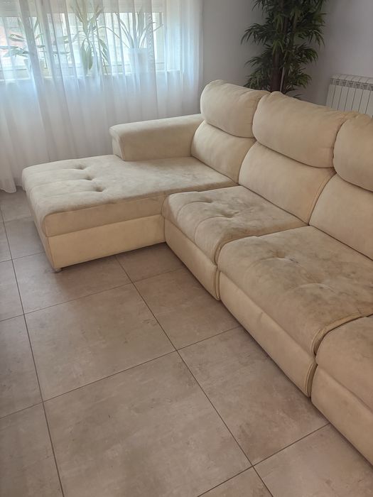 Sofa 3 lugares com chaise long usado