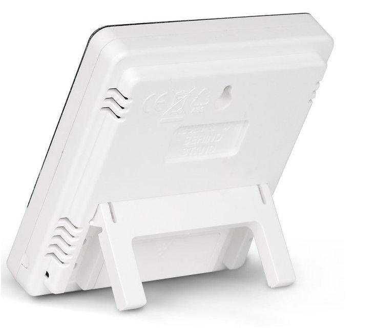 Мини метеостанция Htc-1 Термометр гигрометр+ часы, градусник