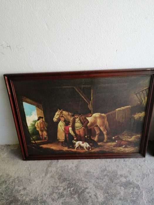 Dois quadros retangulares antigos