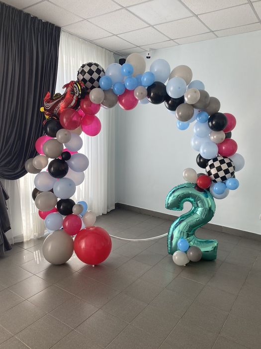 Круглий каркас для фотозони, каркас для банеру, банер